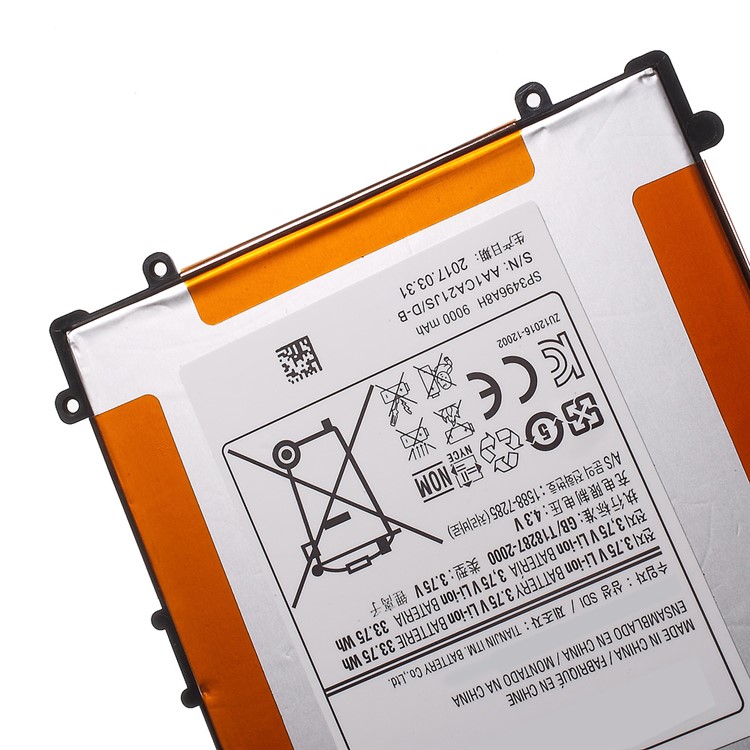 OEM 9000mAh 3.75V Li-ion Battery Replacement for Samsung Google Nexus 10 P8110-3