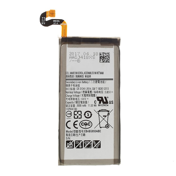 OEM for Samsung Galaxy S8 G950 EB-BG950ABE Li-ion Battery Replacement 3000mAh-1
