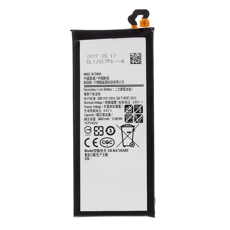 EB-BA720ABE 3600mAh OEM Li-ion Battery Replacement for Samsung Galaxy A7 (2017) SM-A720F-1