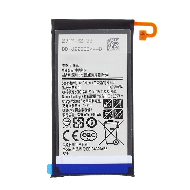 OEM EB-BA320ABE 2350mAh Li-ion Battery Replacement for Samsung Galaxy A3 (2017)-1