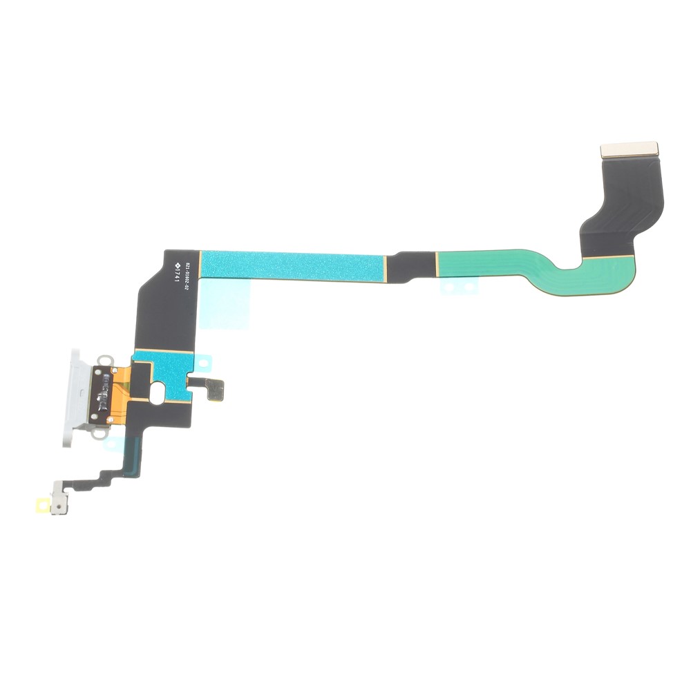 OEM Charging Port Flex Cable Replacement for iPhone X(Ten) - White-3