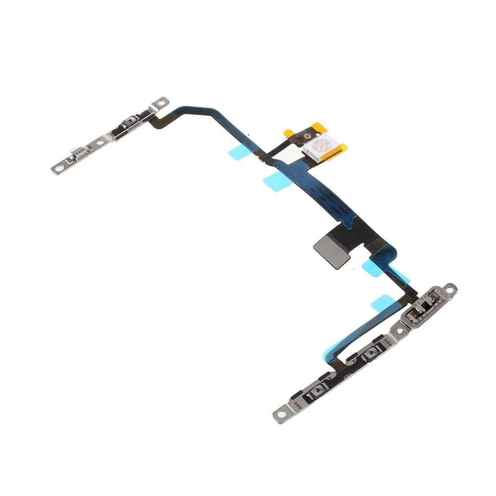 OEM for iPhone 8 Plus 5.5 inch Power ON/OFF and Volume Button Flex Cable with Metal Plate-2