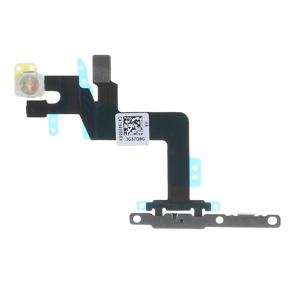 OEM Power Switch Button Flex Cable with Metal Plate for iPhone 6s Plus 5.5 inch-2
