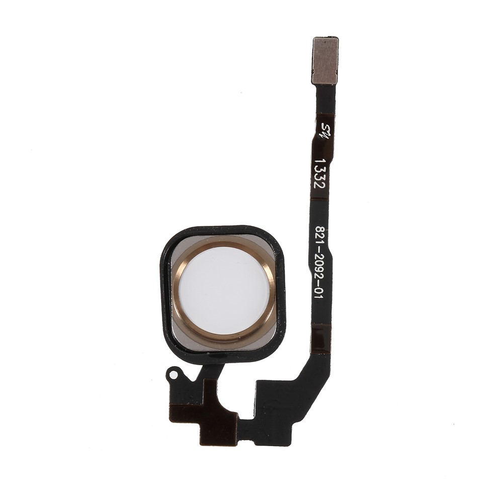 Home Key Fingerprint Button Flex Cable Part with Rubber Ring Gasket for iPhone 5s - Gold-1