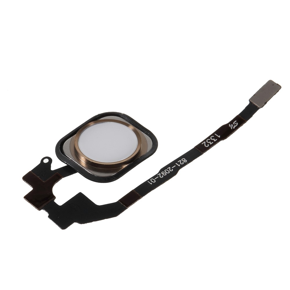 Home Key Fingerprint Button Flex Cable Part with Rubber Ring Gasket for iPhone 5s - Gold-2
