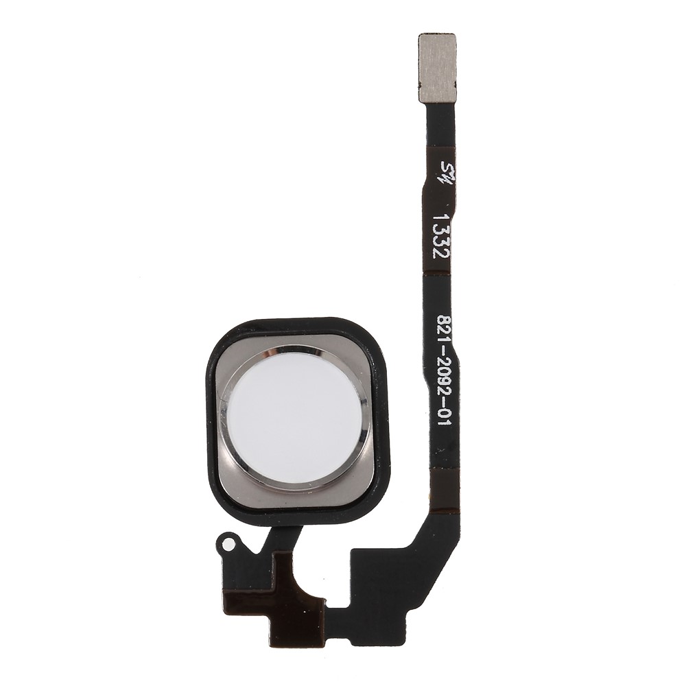 Home Key Fingerprint Button Flex Cable Replacement with Rubber Ring Gasket for iPhone 5s - Silver-1