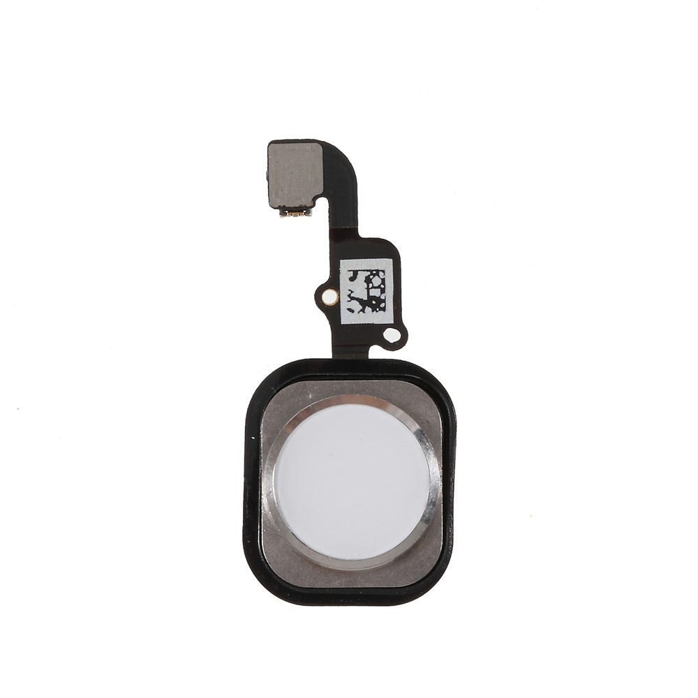 Home Key Fingerprint Button Flex Cable Replace Part with Rubber Ring Gasket for iPhone 6 Plus / 6 - White-1