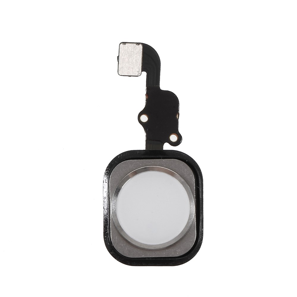 Home Key Fingerprint Button Flex Cable Part Replacement with Rubber Ring Gasket for iPhone 6s Plus / 6s - Silver-1
