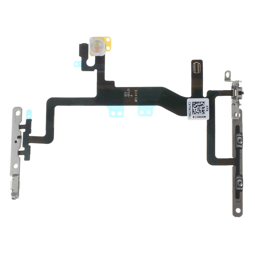 OEM Power Switch Button Flex Cable with Metal Plate for iPhone 6s 4.7 inch-1