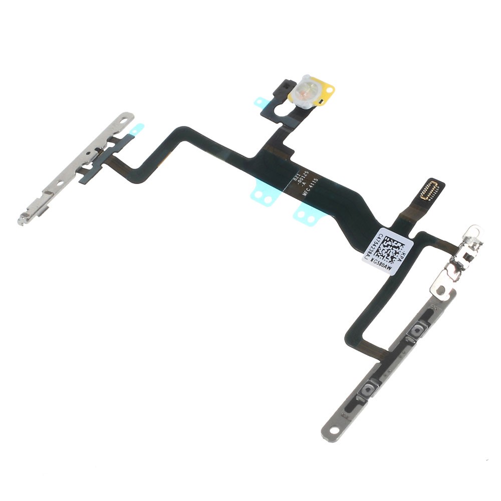 Cable Flexible Del Botón de Interruptor de Encendido OEM Con Placa de Metal Para Iphone 6s 4.7 Pulgadas-3