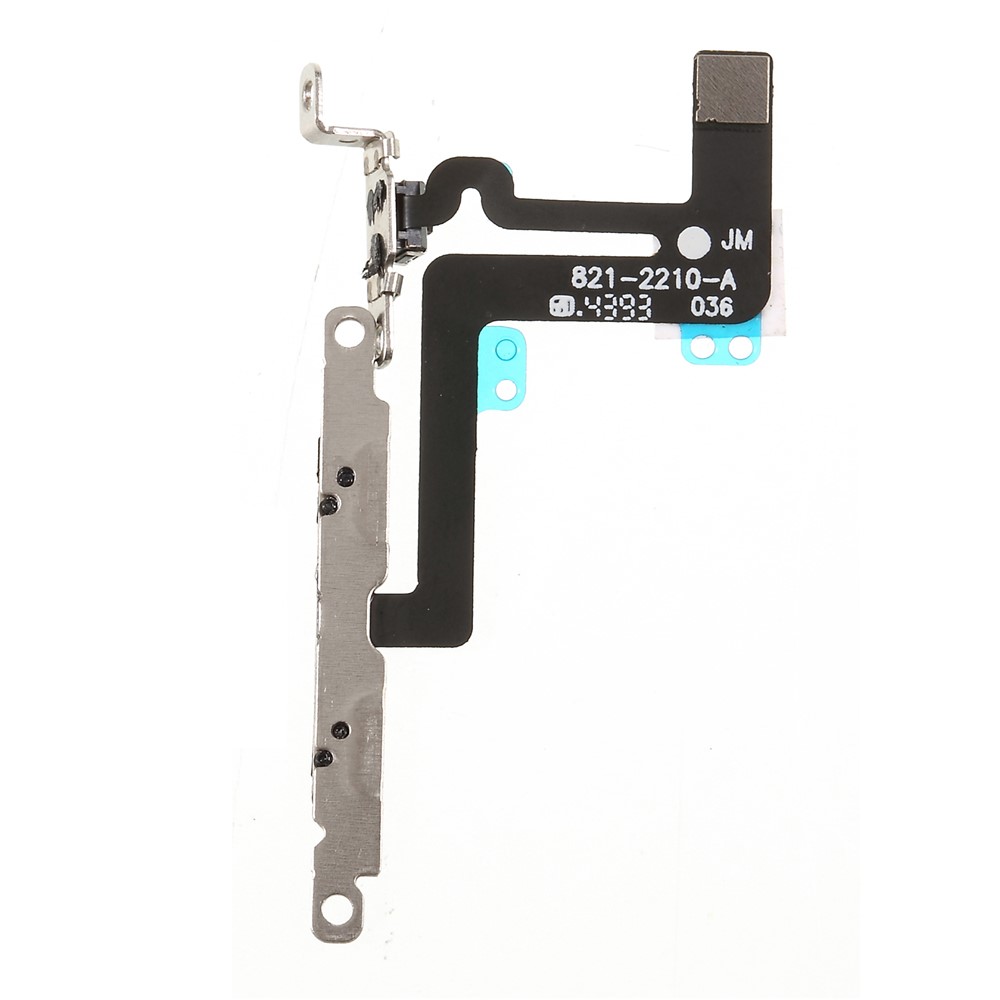 Volume Button Flex Cable Part Replacement with Metal Plate for iPhone 6 Plus 5.5 inch-1