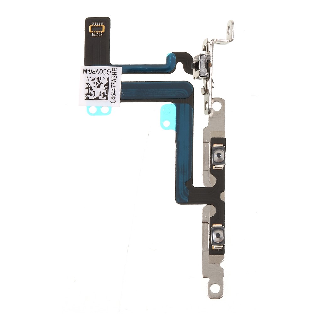 Volume Button Flex Cable Part Replacement with Metal Plate for iPhone 6 Plus 5.5 inch-2