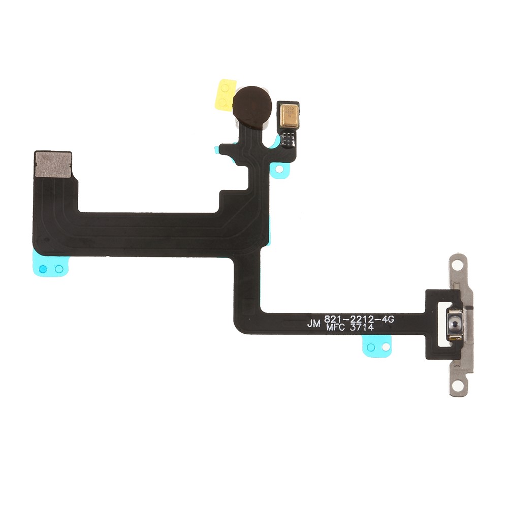Power On/Off Flex Cable Repair Part with Metal Plate for iPhone 6 Plus 5.5 inch-1