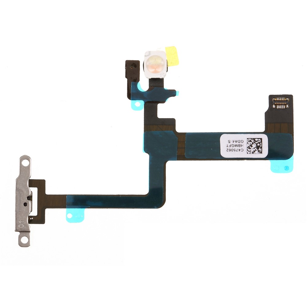 Power On/Off Flex Cable Repair Part with Metal Plate for iPhone 6 Plus 5.5 inch-2