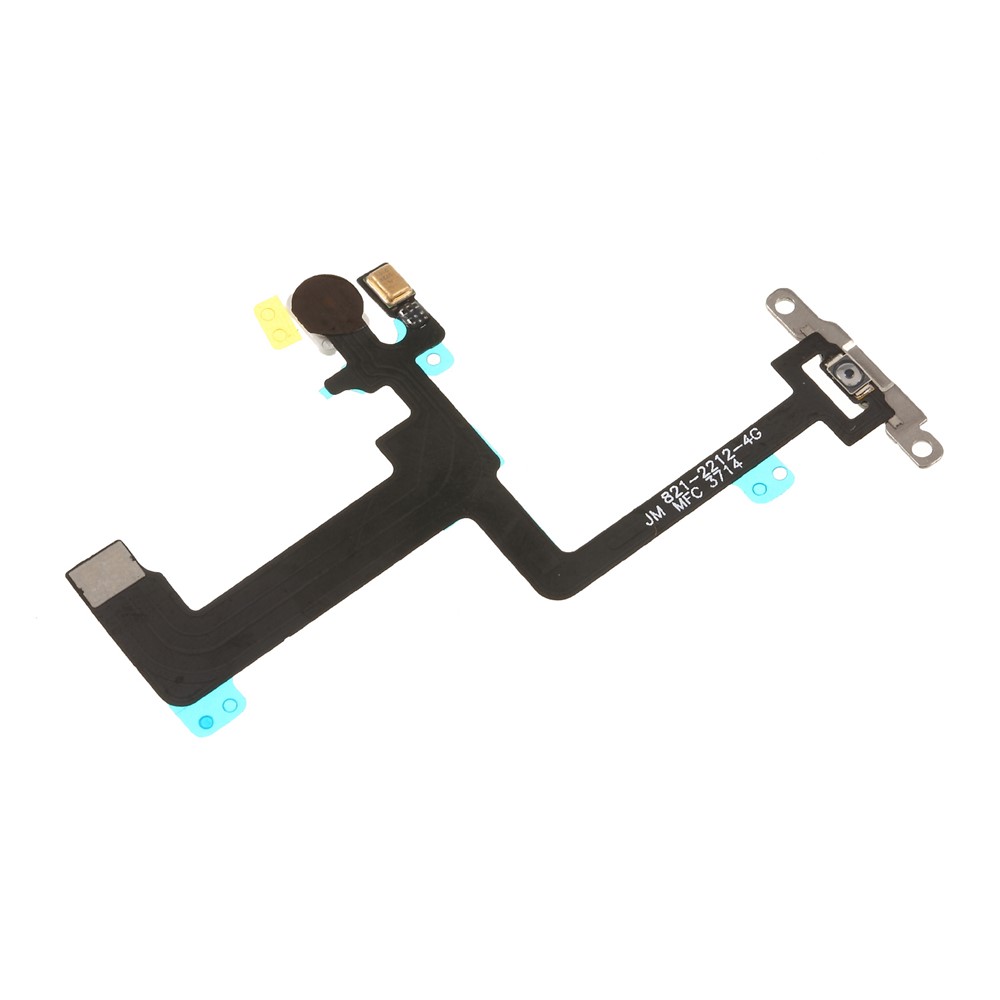 Power On/Off Flex Cable Repair Part with Metal Plate for iPhone 6 Plus 5.5 inch-4