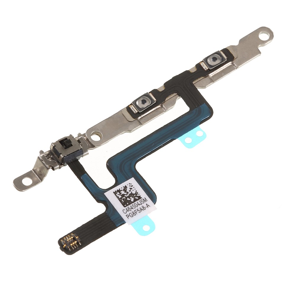 Volume Button Flex Cable Replacement with Metal Plate for iPhone 6 4.7 inch-3