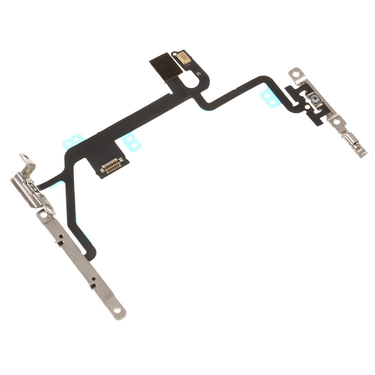 Power ON/OFF and Volume Button Flex Cable Part Replacement with Metal Plate for iPhone 8 4.7 inch-3