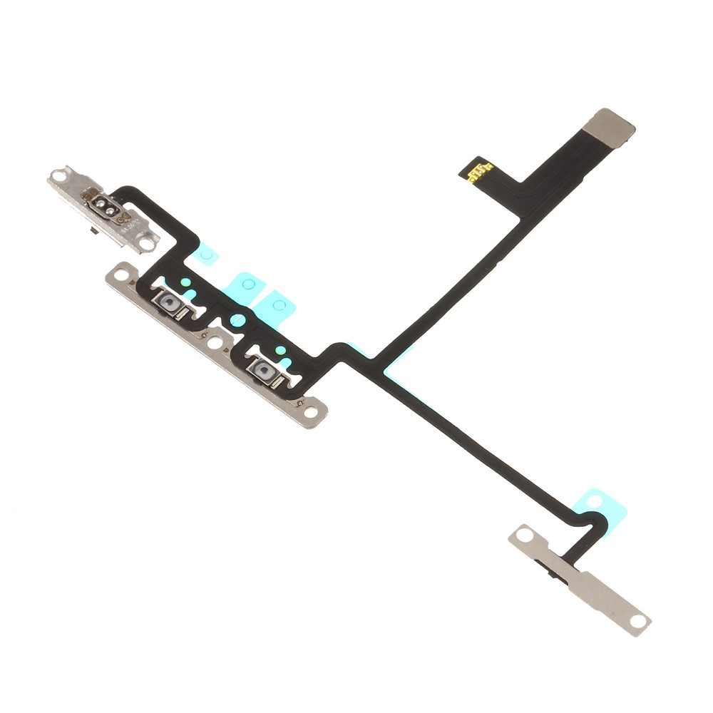 Volume Button Flex Cable Spare Part with Metal Plate for iPhone X-3