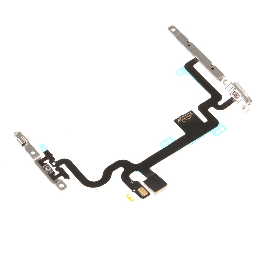 For iPhone 7 4.7 inch OEM Power ON/OFF and Volume Button Flex Cable Part with Metal Plate-4