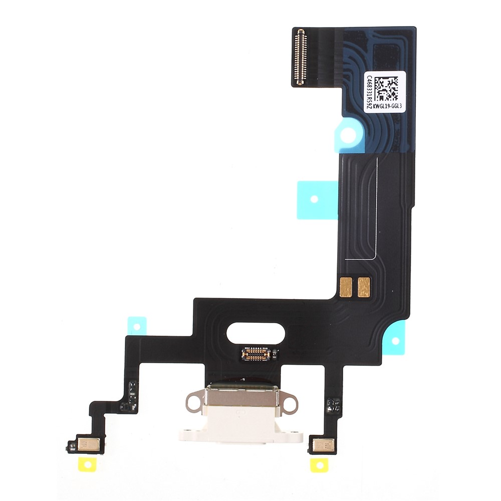 OEM Charging Port Flex Cable Repair Part for iPhone XR 6.1 inch - White-1