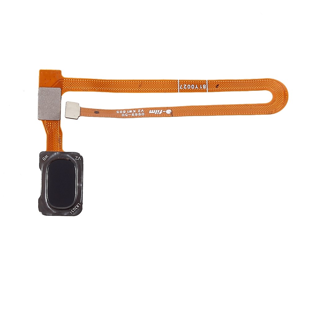 Home Key Fingerprint Button Flex Cable Part (OEM) for OnePlus 6 - Black-1