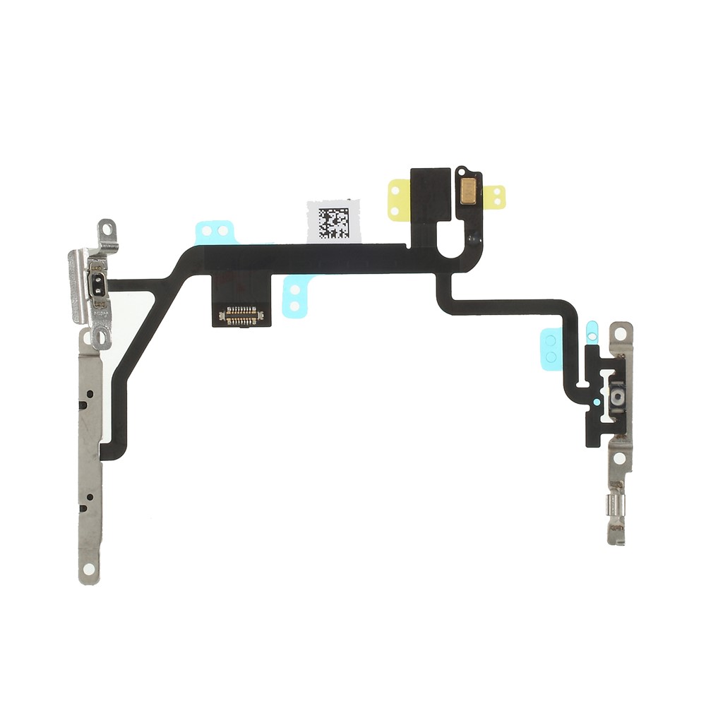 For iPhone 8 4.7 inch OEM Power ON/OFF and Volume Button Flex Cable with Metal Plate-2