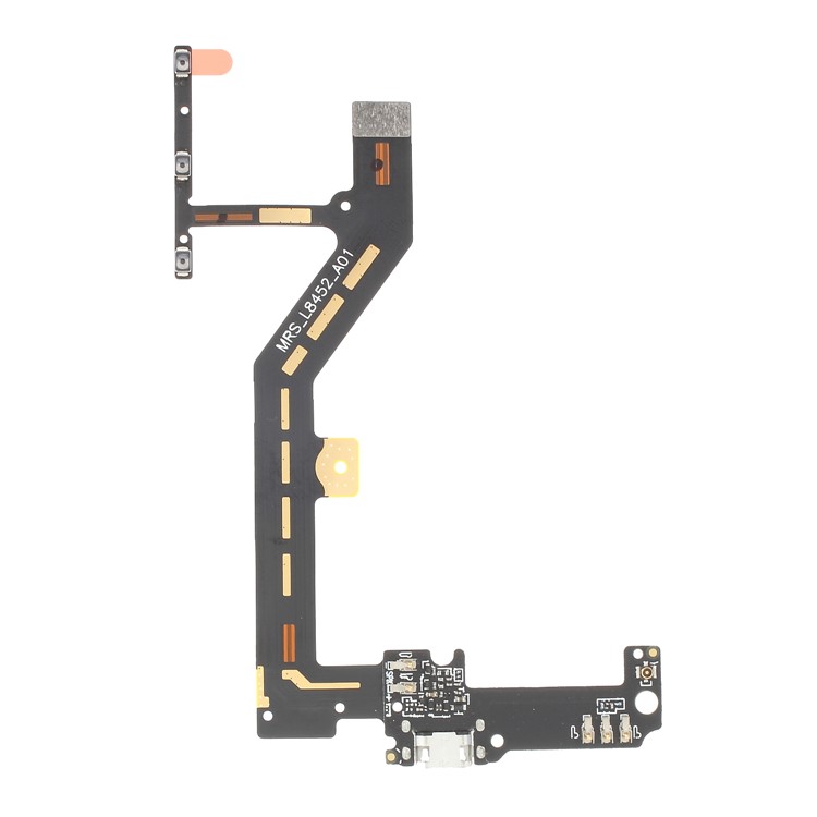 OEM for BQ Aquaris M4.5 Power On/Off and Volume Buttons + Charging Port Flex Cable-2