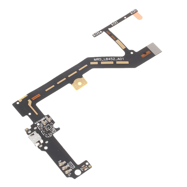 OEM for BQ Aquaris M4.5 Power On/Off and Volume Buttons + Charging Port Flex Cable-3