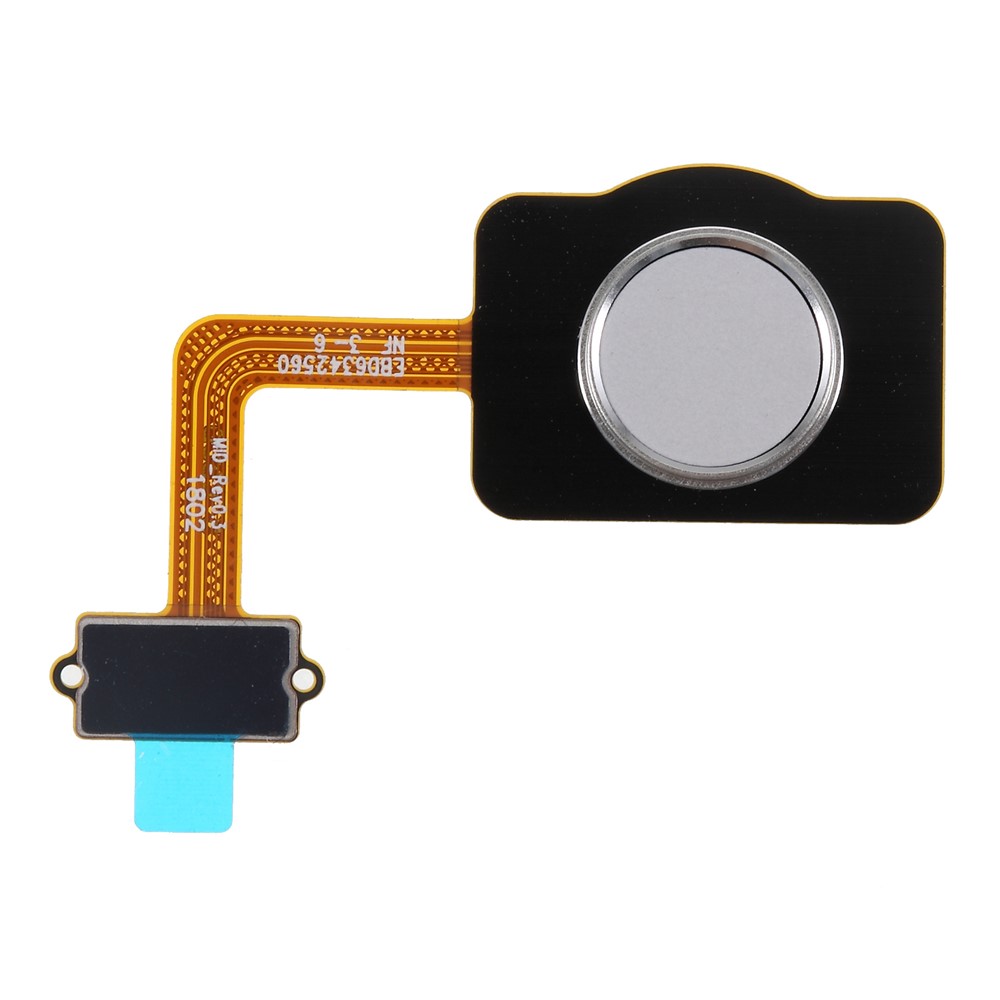 OEM Home Key Fingerprint Button Flex Cable Part for LG Q7 Q610 / Q8 - Silver-1