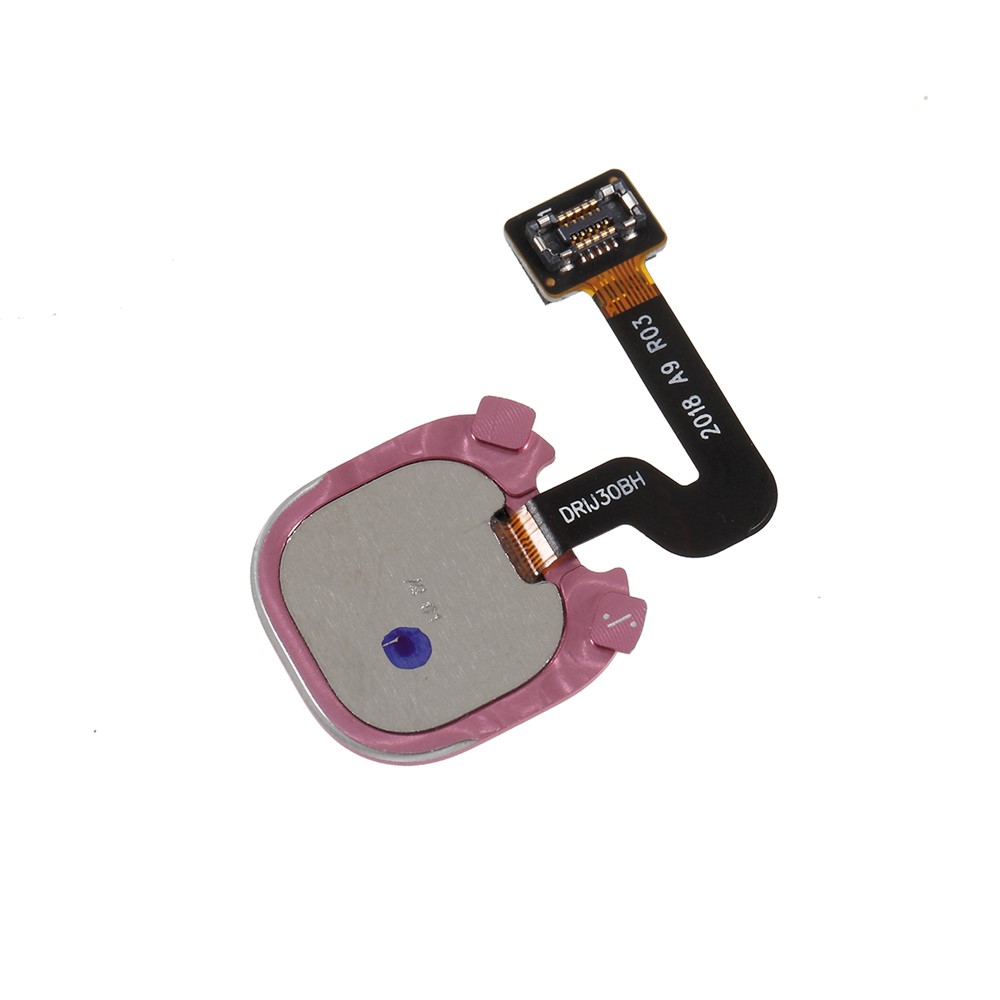 OEM Home Key Print Fingle Button Cable Para Samsung Galaxy A9 (2018) A920/A9 Star Pro/A9s - Rosa Ouro-3