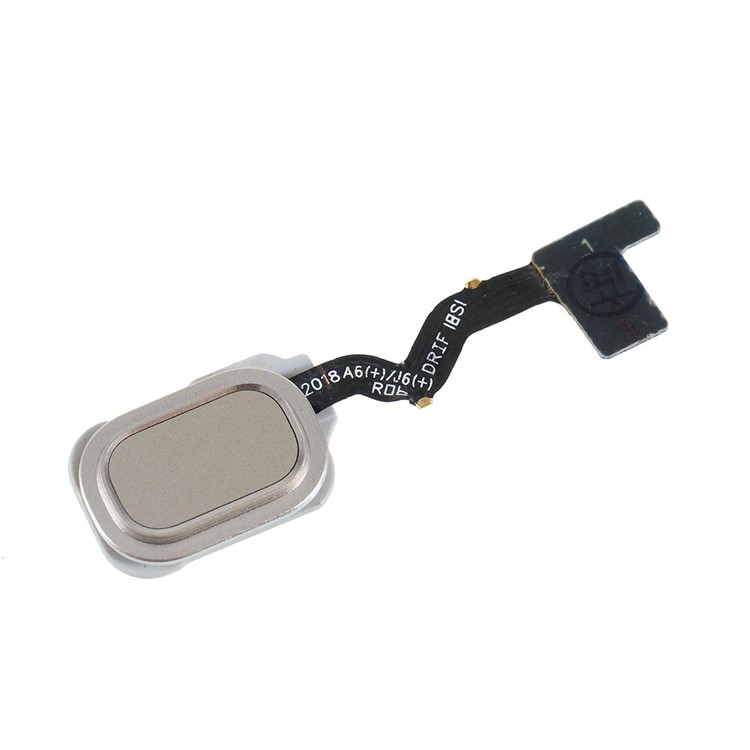 OEM Home Key Fingerprint Button Flex Cable for Samsung Galaxy J6 / J6+ - Silver-1