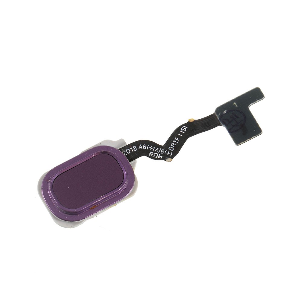 OEM Home Key Fingerprint Button Flex Cable for Samsung Galaxy J6 / J6+ - Purple-1