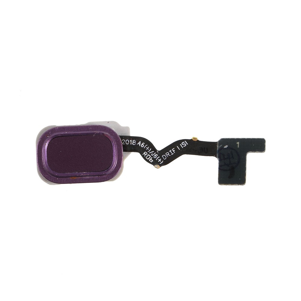 OEM Home Key Fingerprint Button Flex Cable for Samsung Galaxy J6 / J6+ - Purple-3