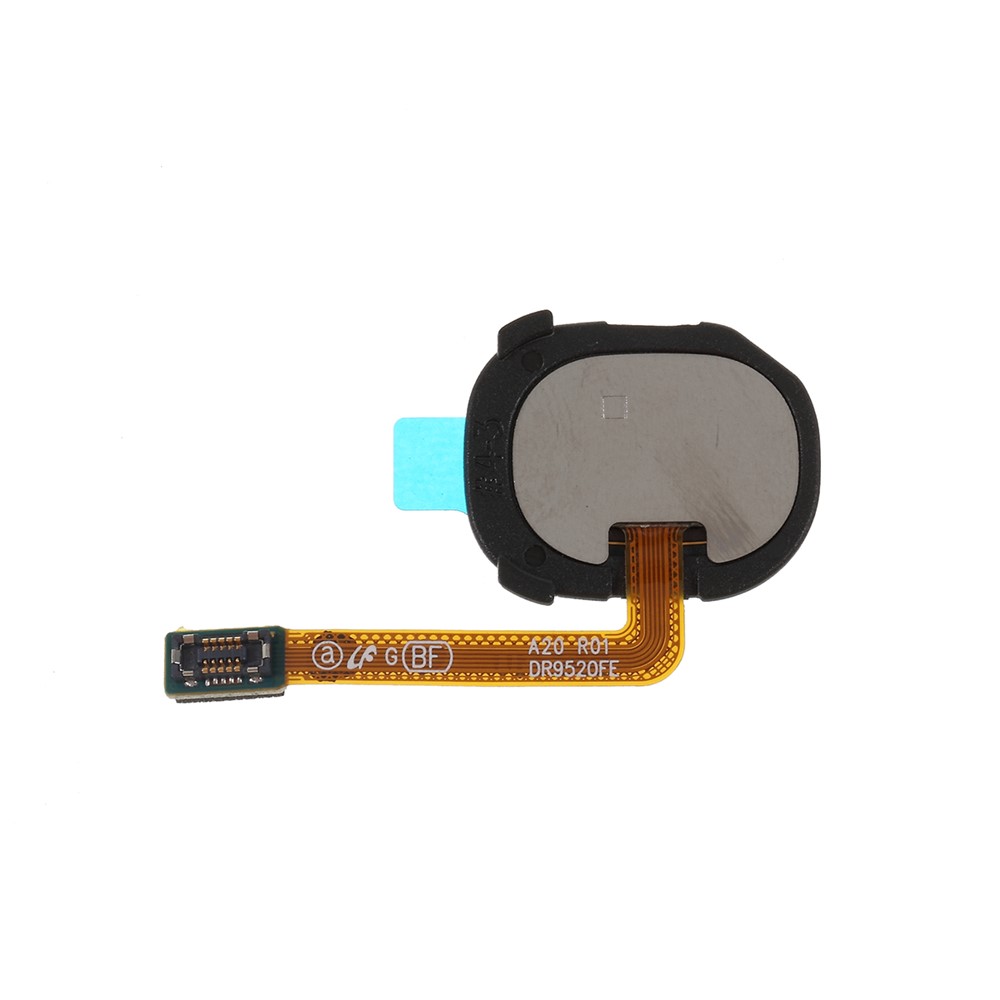 OEM Home Key Fingerprint Button Flex Cable for Samsung Galaxy A20 SM-A205 - Black-2