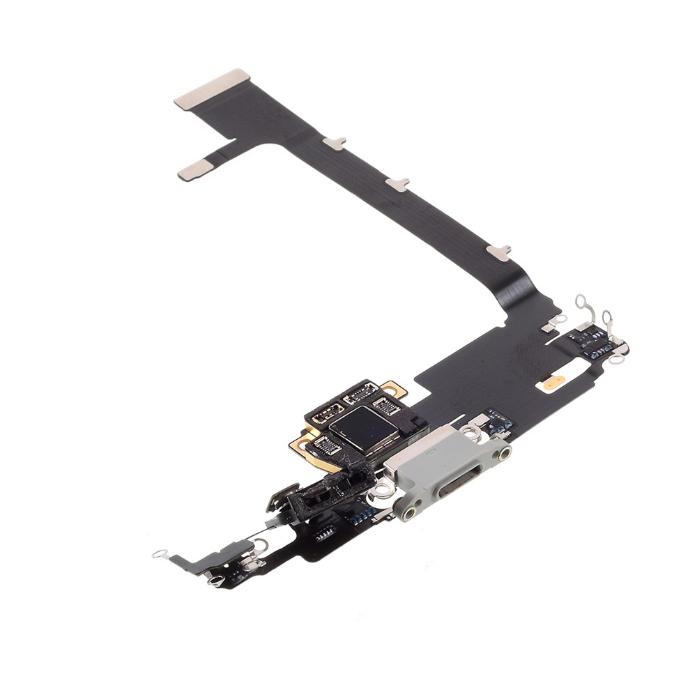 Charging Port Flex Cable Parts for iPhone 11 Pro Max (OEM Disassembly) - Silver-2