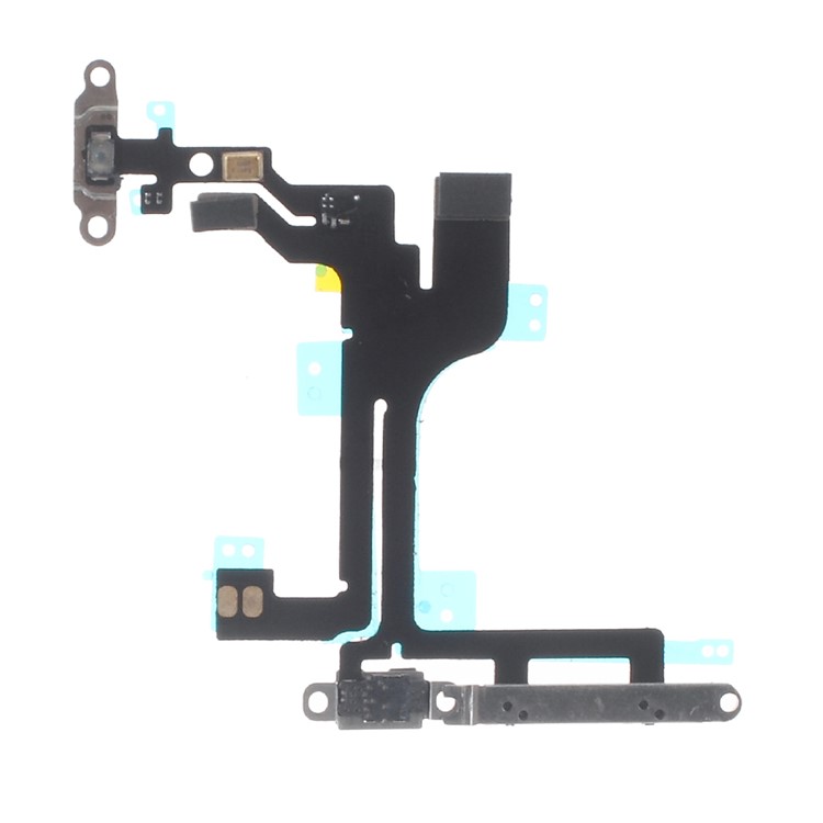 OEM Disassembly for iPhone 5c Power On/Off Flex Cable with Metal Bracket Assembly-1