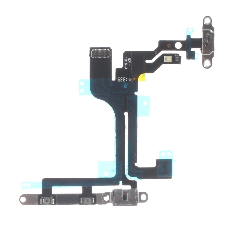 OEM Disassembly for iPhone 5c Power On/Off Flex Cable with Metal Bracket Assembly-2