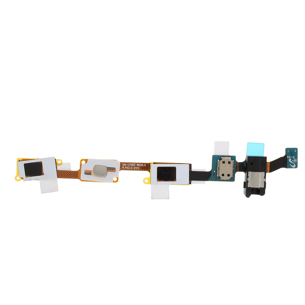 OEM Home Button + Earphone Jack Flex Cable for Samsung Galaxy J7 SM-J700F-3