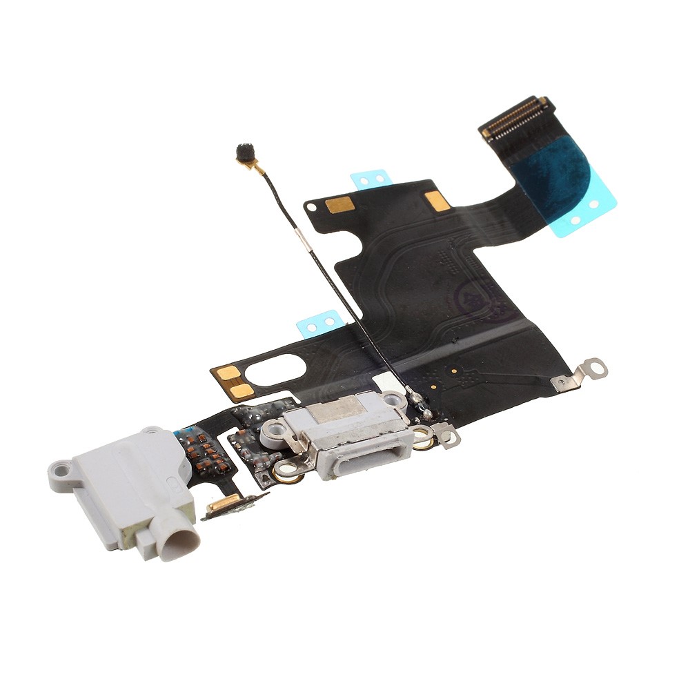Charging Port Flex Cable Replacement for iPhone 6 4.7 (Refurbished Disassembly) - Light Grey-1