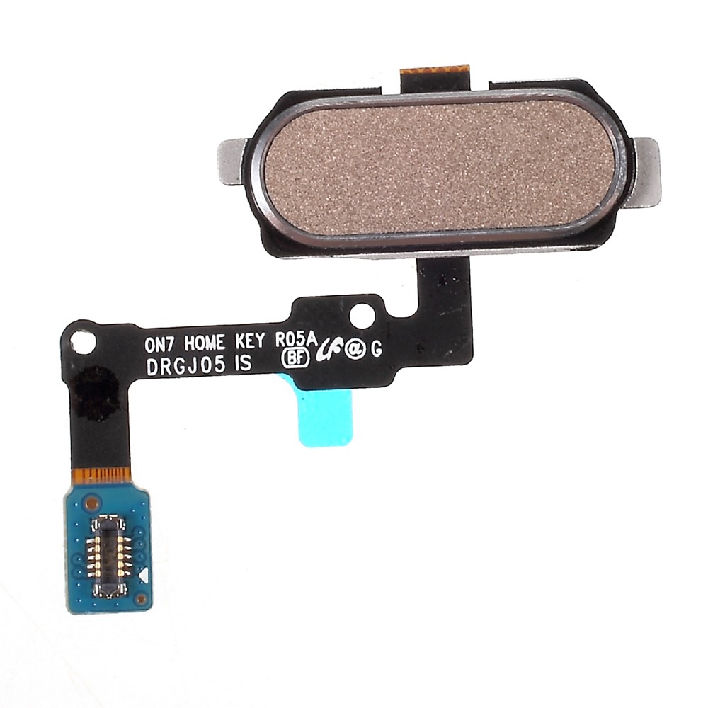 Désassement OEM Bouton D'origine Digitale Remplacement du Câble Flexible Pour Samsung Galaxy J7 Prime / On7 (2016) - Couleur or