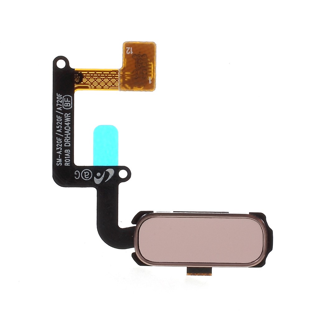 For Samsung Galaxy A3 (2017) / A5 (2017) A520 / A7 (2017) A720 OEM Fingerprint Button Flex Cable Part - pink-2