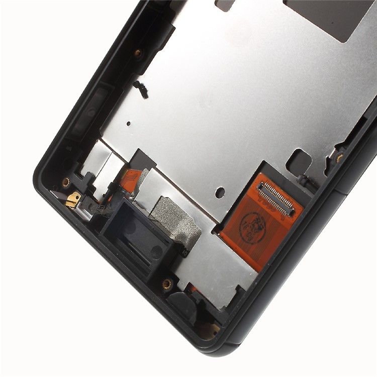 Для Sony Xperia Z3 Compact LCD -экран и Сборка Digitizer с Передним Корпусом OEM - Черный