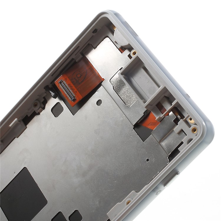 Per Sony Xperia Z3 schermo LCD compatto e l'Assemblea del convertitore con Front Housing OEM - Bianco-11