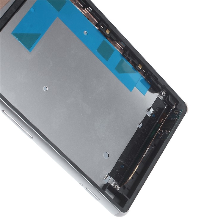 Assemblaggio di Schermo e Digitalizzatore LCD Per Sony Xperia Z3 D6603 Con Alloggiamento Anteriore - Bianca