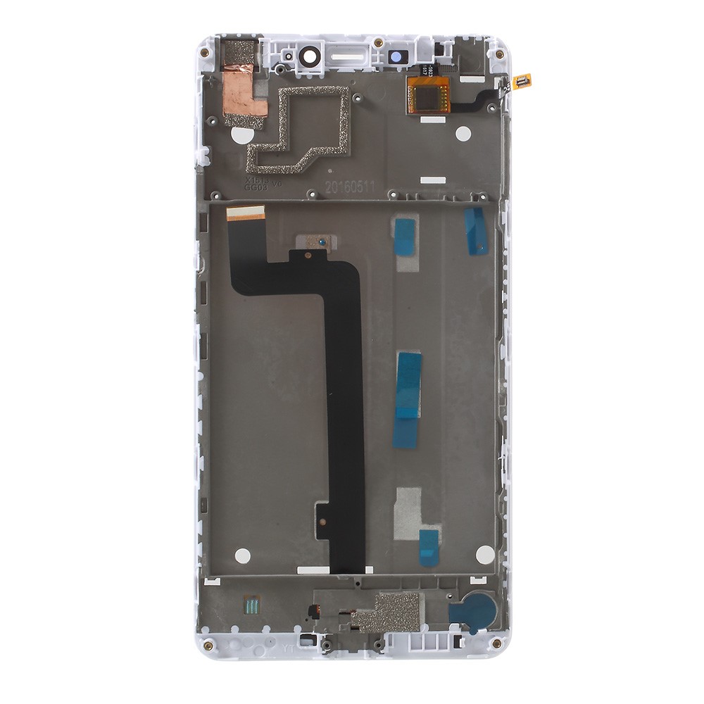 LCD Screen and Digitizer (OEM) with Assembly Frame (Non-OEM) for Xiaomi Mi Max - White-2