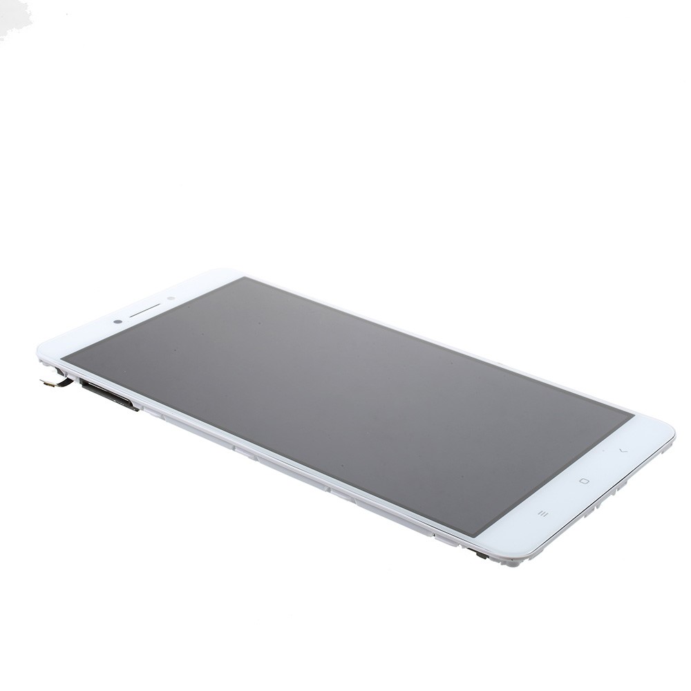 LCD Screen and Digitizer (OEM) with Assembly Frame (Non-OEM) for Xiaomi Mi Max - White-3