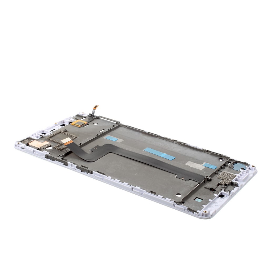 LCD Screen and Digitizer (OEM) with Assembly Frame (Non-OEM) for Xiaomi Mi Max - White-4