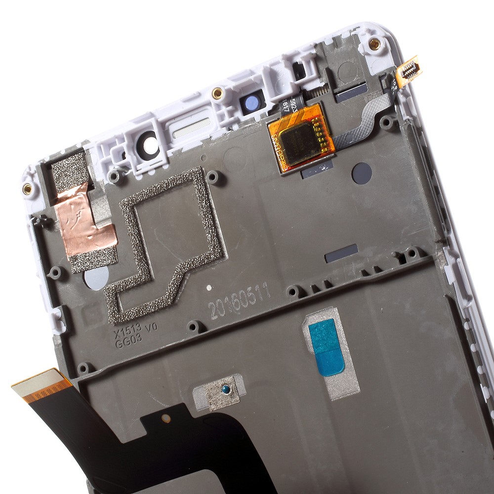 LCD Screen and Digitizer (OEM) with Assembly Frame (Non-OEM) for Xiaomi Mi Max - White-5