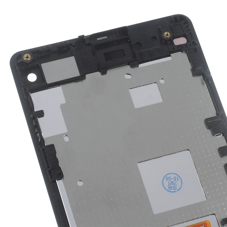 OEM LCD Screen and Digitizer Assembly with Front Housing for Sony Xperia Z1 Compact D5503 - Black-4