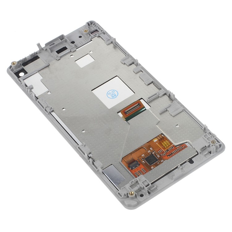OEM LCD Screen and Digitizer Assembly with Front Housing for Sony Xperia Z1 Compact D5503 - White-3